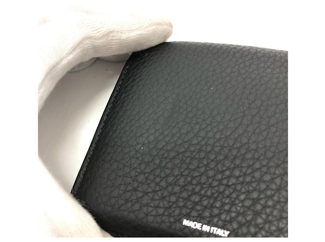 Burberry Bi-Fold Leather Wallet Black - view 6
