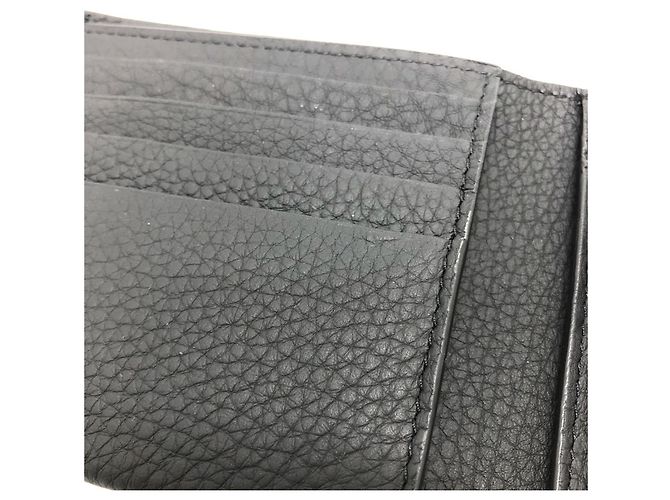 Burberry Bi-Fold Leather Wallet Black - view 8