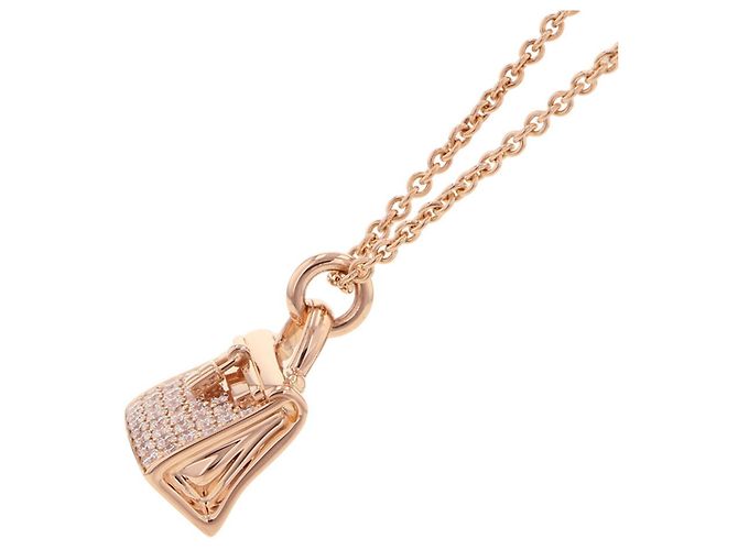 Collana Amulette Kelly di Hermès in Oro Rosa D'oro - vista 2