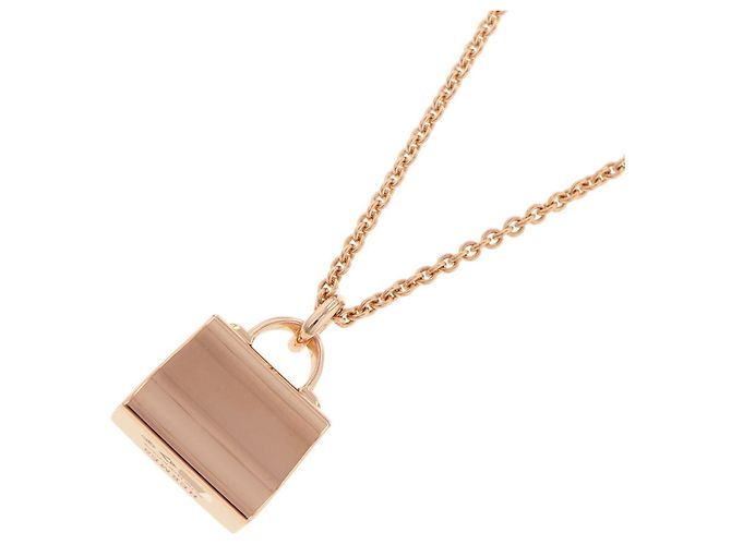 Collana Amulette Kelly di Hermès in Oro Rosa D'oro - vista 3