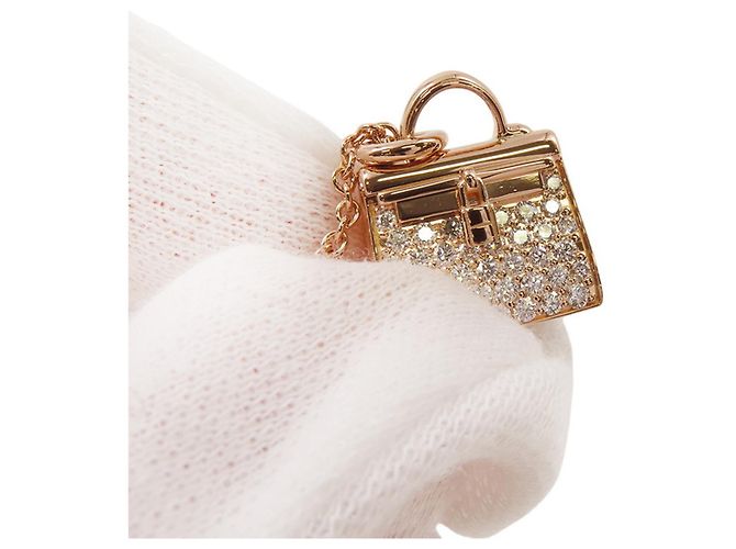 Collana Amulette Kelly di Hermès in Oro Rosa D'oro - vista 7