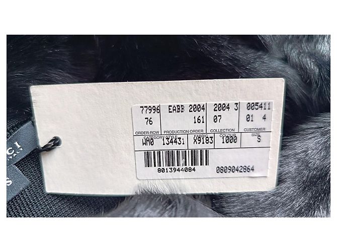 2003 / 2004 Gucci schwarzer Pelzpullover/Oberteil neu mit Etikett - Ansicht 17