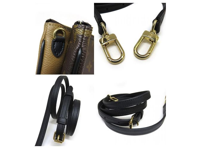 Pochette Double Zip Monogramma Gigante Louis Vuitton Marrone - vista 6