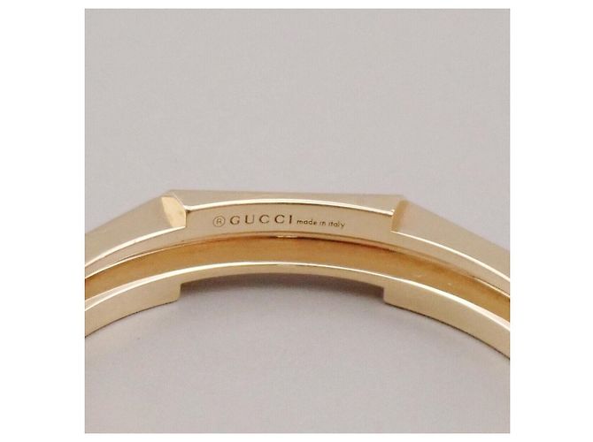 Gucci Link to Love orecchini in oro giallo 18K con pietre 4mm - vista 5