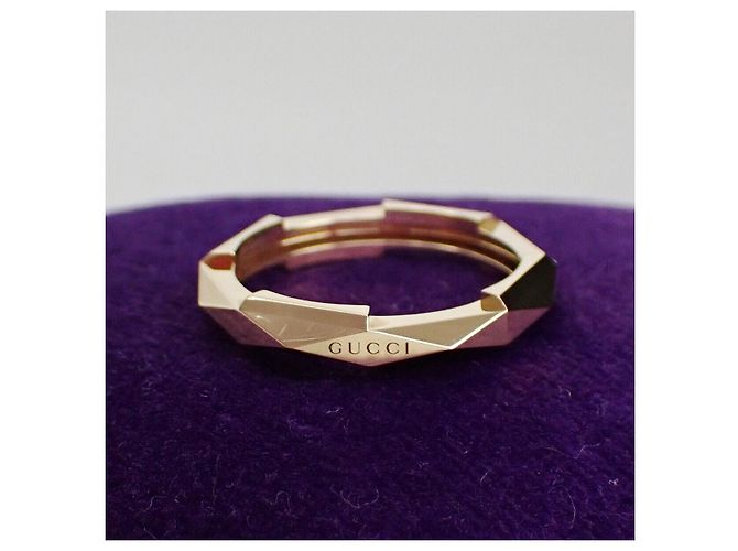 Gucci Link to Love orecchini in oro giallo 18K con pietre 4mm - vista 6