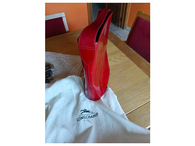 Borsa a spalla Longchamp in pelle rossa Rosso - vista 2