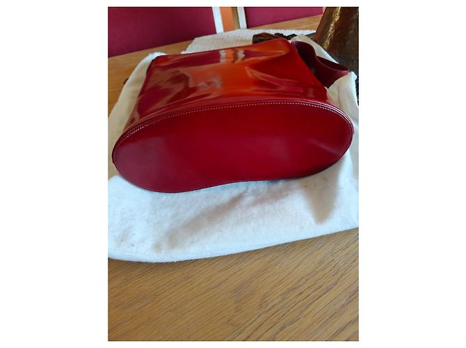 Borsa a spalla Longchamp in pelle rossa Rosso - vista 5