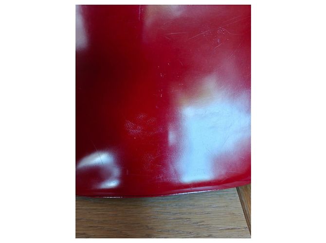 Borsa a spalla Longchamp in pelle rossa Rosso - vista 8