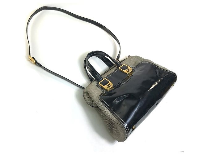 Fendi Email Chameleon 2-Wege Schultertasche Schwarz - Ansicht 15