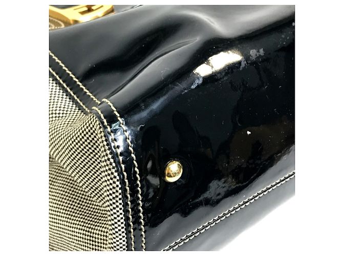 Fendi Email Chameleon 2-Wege Schultertasche Schwarz - Ansicht 5