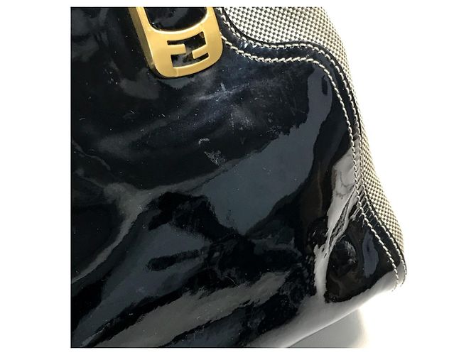 Fendi Email Chameleon 2-Wege Schultertasche Schwarz - Ansicht 7