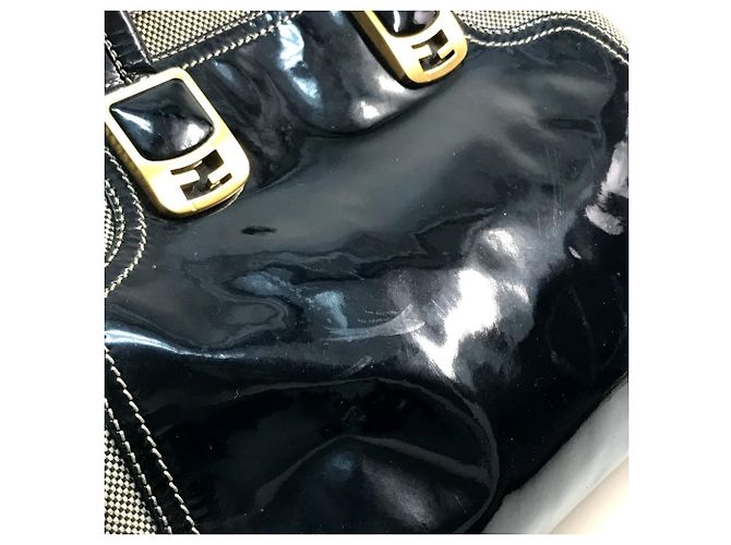 Fendi Email Chameleon 2-Wege Schultertasche Schwarz - Ansicht 9