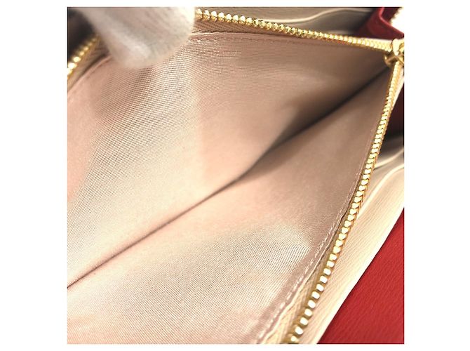 Cartera larga de cuero rojo Gancini de Salvatore Ferragamo Roja - vista 12