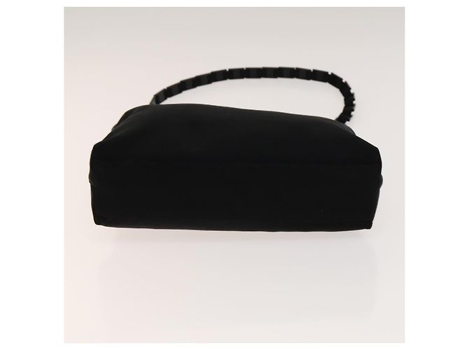 Borsa a mano Gancini in nylon PVC 3 pezzi Salvatore Ferragamo Nero Rosa Auth bs28716 - vista 12