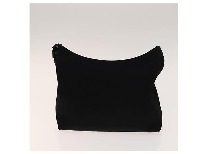 Borsa a mano Gancini in nylon PVC 3 pezzi Salvatore Ferragamo Nero Rosa Auth bs28716 - vista 9