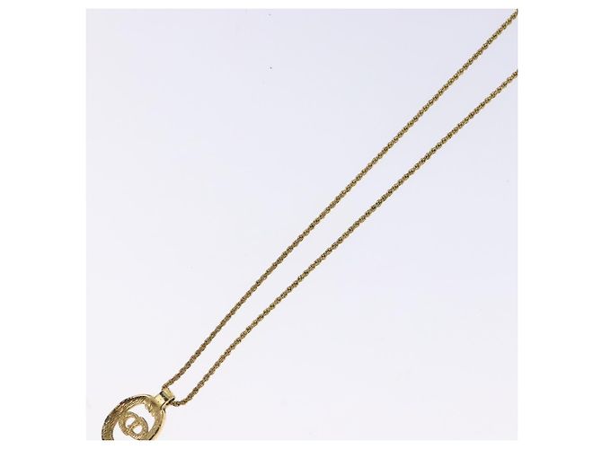 Collana Christian Dior metallo oro Auth sw1371 D'oro - vista 10