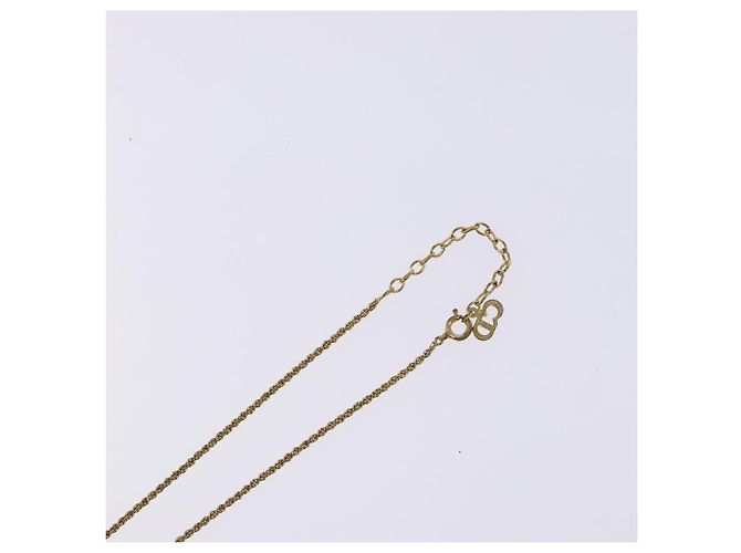 Collana Christian Dior metallo oro Auth sw1371 D'oro - vista 12