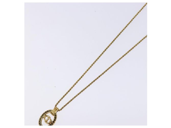 Collana Christian Dior metallo oro Auth sw1371 D'oro - vista 4