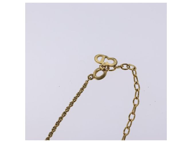 Collana Christian Dior metallo oro Auth sw1371 D'oro - vista 7