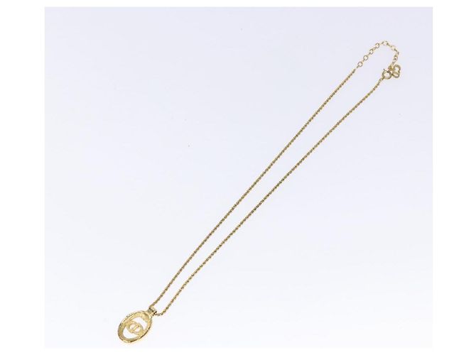 Collana Christian Dior metallo oro Auth sw1371 D'oro - vista 8