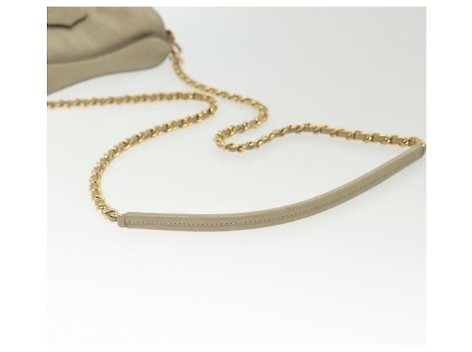 PRADA Borsa a Spalla con Catena Pelle Beige Oro Auth 138848 D'oro - vista 9