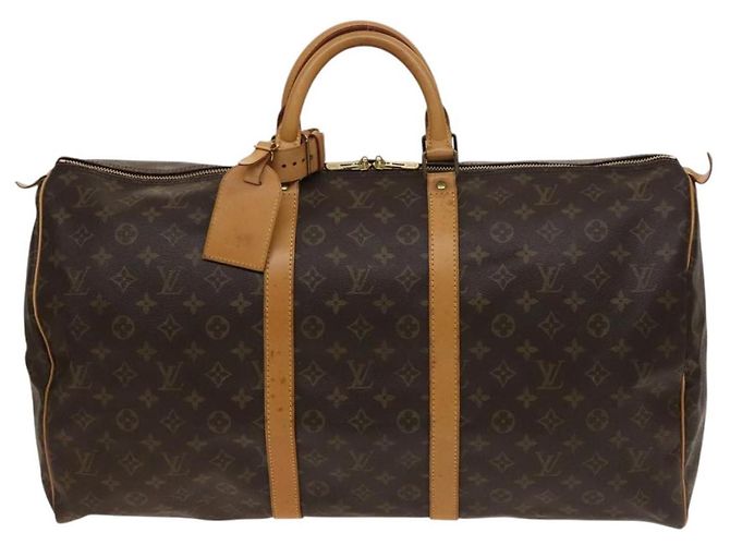 LOUIS VUITTON Borsa Boston Monogram Keepall 55 M41424 LV Auth 138586 Monogramma - vista 2