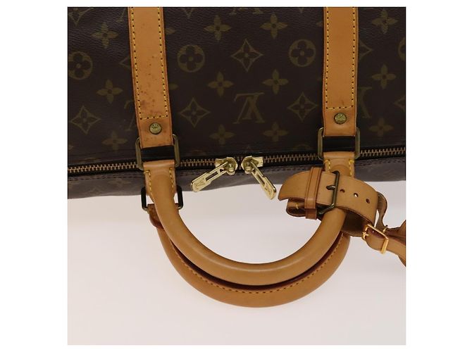 LOUIS VUITTON Borsa Boston Monogram Keepall 55 M41424 LV Auth 138586 Monogramma - vista 7