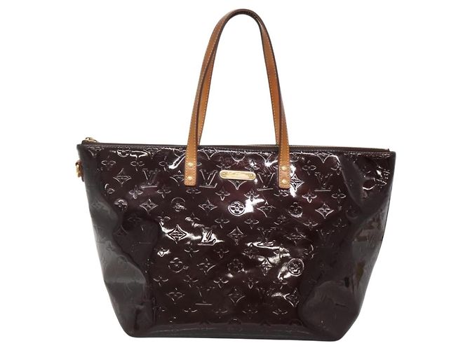 LOUIS VUITTON Monogram Vernis Bellevue GM Tote Bag Amarante M93589 Auth 139919 Dark red - view 13
