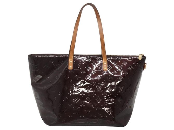LOUIS VUITTON Monogram Vernis Bellevue GM Tote Bag Amarante M93589 Auth 139919 Dark red - view 2