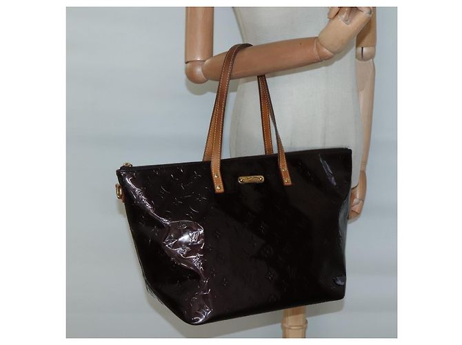 LOUIS VUITTON Monogram Vernis Bellevue GM Tote Bag Amarante M93589 Auth 139919 Dark red - view 22