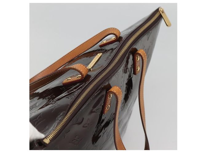 LOUIS VUITTON Monogram Vernis Bellevue GM Tote Bag Amarante M93589 Auth 139919 Dark red - view 6