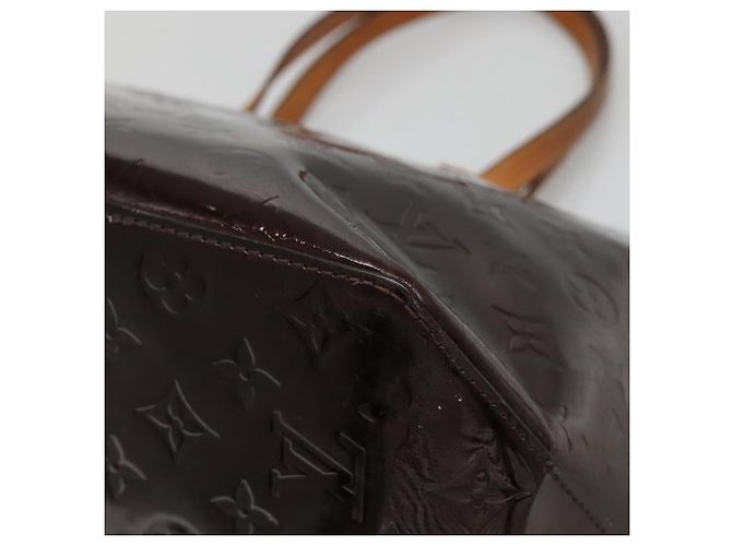 LOUIS VUITTON Monogram Vernis Bellevue GM Tote Bag Amarante M93589 Auth 139919 Dark red - view 9