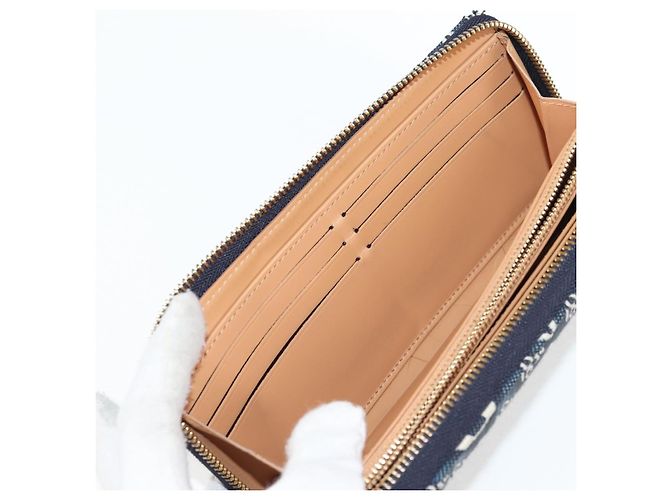 LOUIS VUITTON Portafoglio Zippy Monogram Jaguar Blu M80212 LV Auth 138933M - vista 14