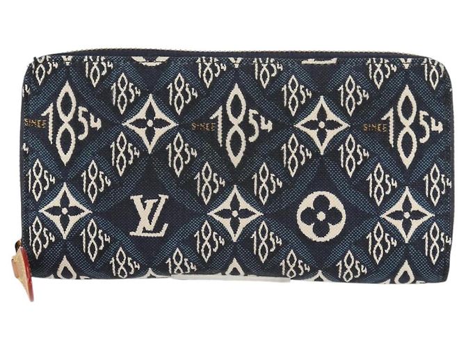 LOUIS VUITTON Portafoglio Zippy Monogram Jaguar Blu M80212 LV Auth 138933M - vista 2