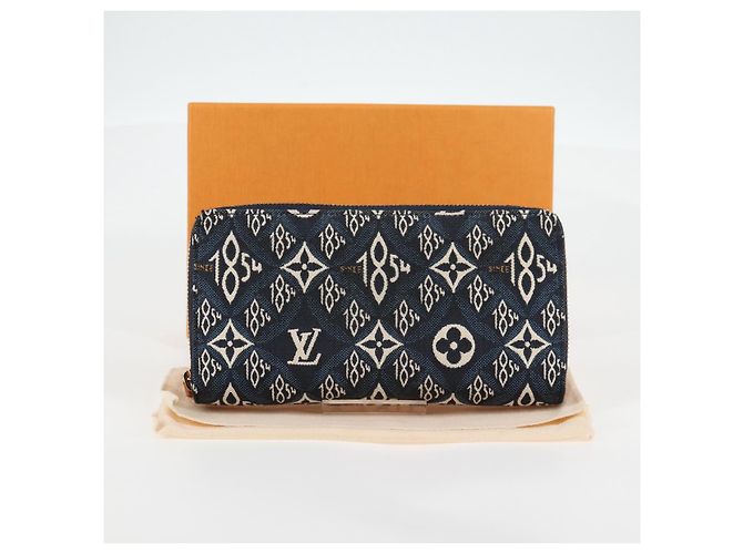LOUIS VUITTON Portafoglio Zippy Monogram Jaguar Blu M80212 LV Auth 138933M - vista 20