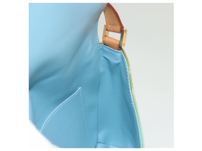 LOUIS VUITTON Borsa Thompson Street Monogram Vernis Blu Baby M91009 Auth ep10278 Blu chiaro - vista 17