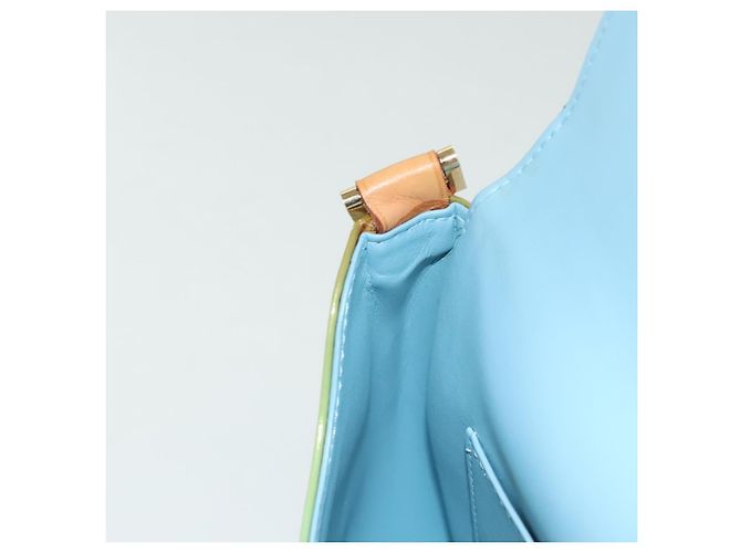 LOUIS VUITTON Borsa Thompson Street Monogram Vernis Blu Baby M91009 Auth ep10278 Blu chiaro - vista 18