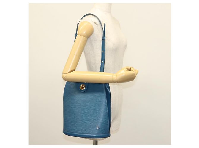 LOUIS VUITTON Borsa a Spalla Epi Cluny Blu M52255 LV Auth BA5000 - vista 21