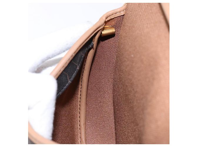 Christian Dior Borsa a spalla in tela a nido d'ape PVC nera e dorata Auth BA4962 Nero D'oro - vista 19