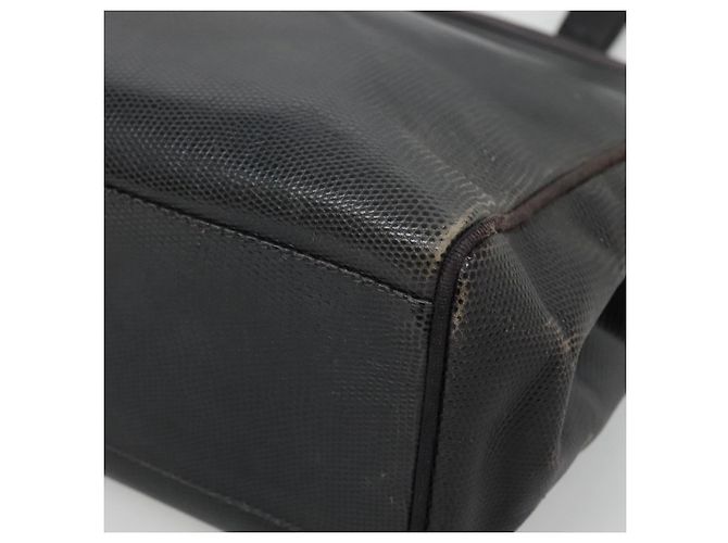 Borsa Tote Vala in pelle nera e oro Auth 139754 di Salvatore Ferragamo Nero D'oro - vista 10