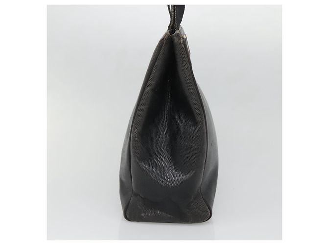 Borsa Tote Vala in pelle nera e oro Auth 139754 di Salvatore Ferragamo Nero D'oro - vista 4