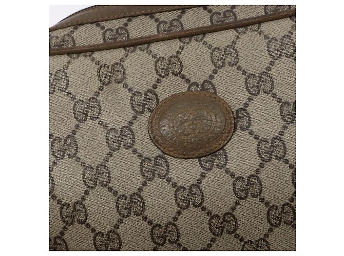 GUCCI GG Supreme Clutch Bag PVC Beige Auth ep10390 - vista 14