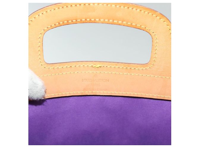 LOUIS VUITTON Borsa Tote Stanton Monogram Vernis Viola Viole M91079 Auth BA4977 Porpora - vista 14