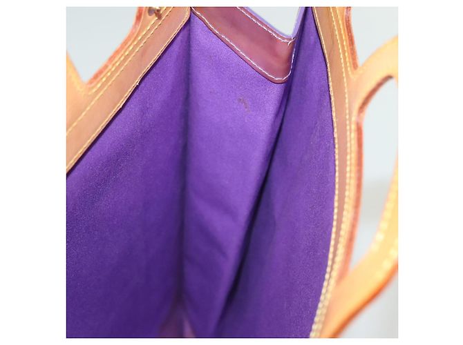 LOUIS VUITTON Borsa Tote Stanton Monogram Vernis Viola Viole M91079 Auth BA4977 Porpora - vista 16