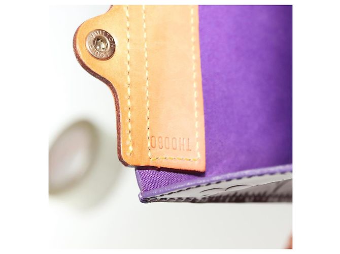 LOUIS VUITTON Borsa Tote Stanton Monogram Vernis Viola Viole M91079 Auth BA4977 Porpora - vista 18