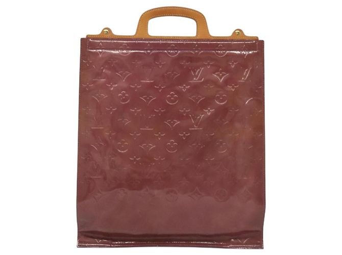 LOUIS VUITTON Borsa Tote Stanton Monogram Vernis Viola Viole M91079 Auth BA4977 Porpora - vista 2