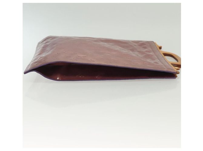 LOUIS VUITTON Borsa Tote Stanton Monogram Vernis Viola Viole M91079 Auth BA4977 Porpora - vista 4