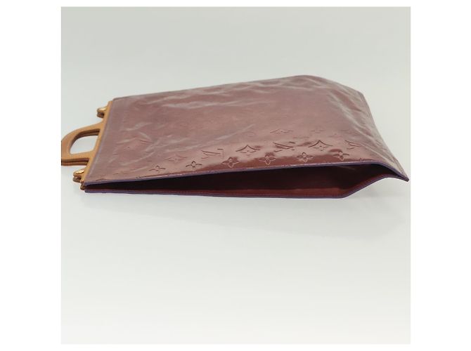 LOUIS VUITTON Borsa Tote Stanton Monogram Vernis Viola Viole M91079 Auth BA4977 Porpora - vista 5