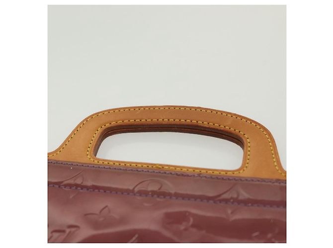 LOUIS VUITTON Borsa Tote Stanton Monogram Vernis Viola Viole M91079 Auth BA4977 Porpora - vista 8