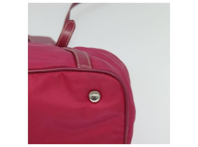 Borsa Tote PRADA Nylon 2way Rosa Argento Auth ki5875 - vista 13